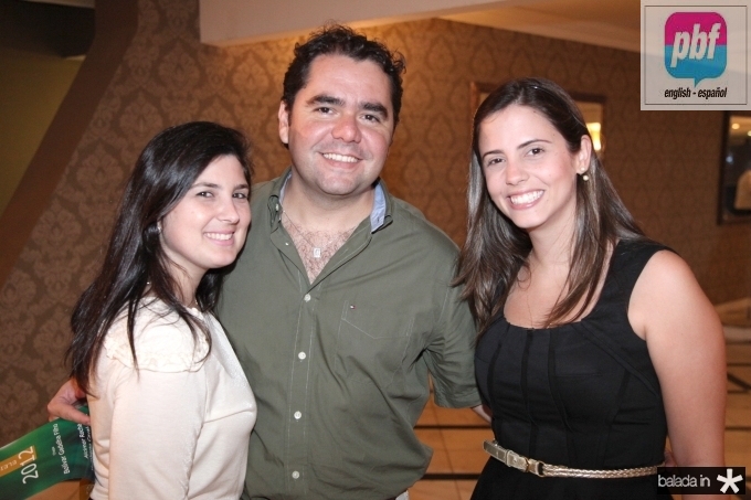Raquel e Rodrigo Matos e Marcela Gadelha